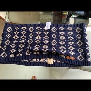 Infinity scarf. Navy blue. Scotch & Soda. Unisex. NEW WITH TAGS